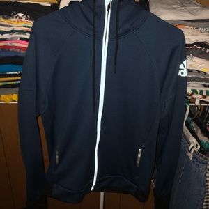 blue Adidas hoodie